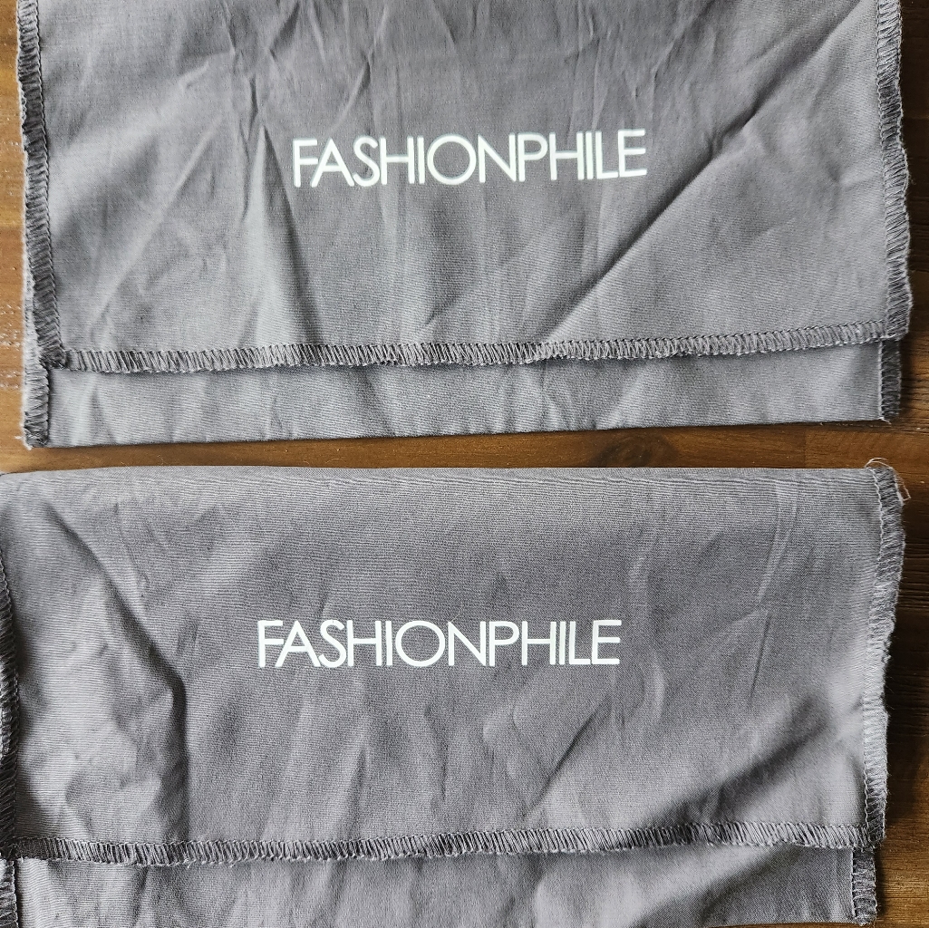 2 Fashionphile Dustbag, Gray